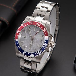 Relógios de grife Relógio de mergulho de dois tons Jubileu Pulseira de aço inoxidável Relógios automáticos Movimento Batman Batgirl Pepsi Sprite Root Beer Gmt Watch