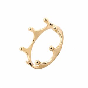 Everfast Intero 10pz Lotto Anello Corona di Moda Oro 18k Argento Placcato Oro Rosa Regali di Nozze Felicità Anelli di Amicizia per le Donne286N