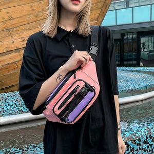 Waist Bags Hip Hop Bag Women's Packs Leisure Canvas Bum Package Banana Messenger ZipperBag Shoulder Pack