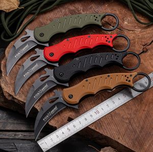 Fox Karambit 690 Kniv 3655 Assisterad utomhuscamping Folding Knife Pocket Knives EDC Tool för vandring Tactical Hand Tool Camping Tool