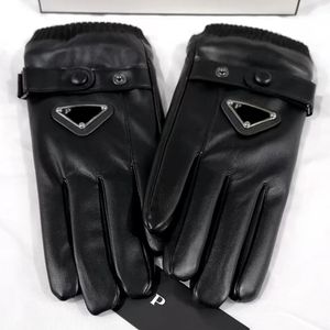 Designer Brand Winter Warm Gloves, Faux Leather and Pure Cotton Touchscreen Gloves for Men and Women