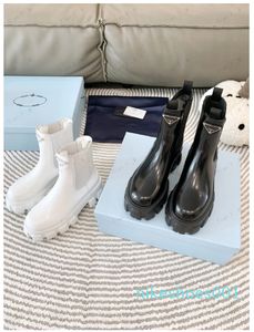 Marca designer outono inverno feminino couro de patente tornozelo meias botas emendadas meia de náilon saltos grossos shortboots mulher