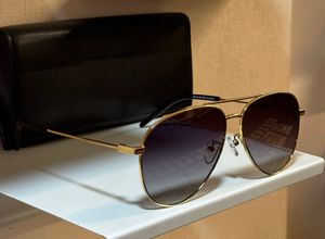 Gold Metal Pilot Sunglasses Grey Shaded 315 Women Men Designer Sunglasses Shades UV400 Eyewear with Box