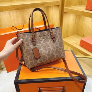 French Printed for Women 2023 New Fashion Casual Tote mångsidig axel Crossbody Bag Model 2765