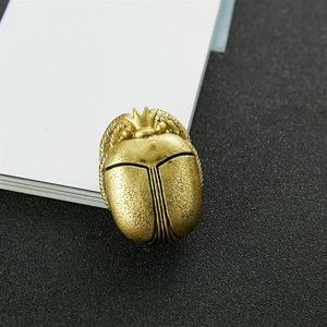 Brand Fashion Jewelry Vintage Egyptian Pharaoh Style Beetle Brooch Party Sweater Brooch Beetle Design Gold Color Fashon B223B