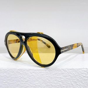 Sonnenbrille 882 Real F auf beiden Seiten verstellbar TF Acetat Uv400 Herren Brille Schildkröte Damen Brillen