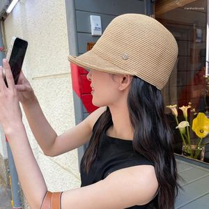 ワイドブリムハットイルカの女性夏の細かい編組ストローキャップサンハットヘアバンド折りたたみ自然海辺のバケーション日焼け止めビーチ