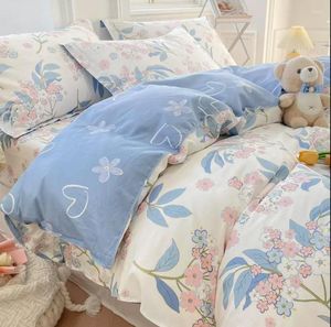 Bedding Sets Cotton Pastoral Set Duvet Cover 2pc Pillowcase Soft Bed Linen Twin King Queen Full Size Custom B88E