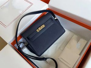 Designer Messenger Purse Märke handväska 25 cm axelväskor för män och kvinnor helt handgjorda kvalitet Italien togo lädervaxlinje sömnad snabb leverans