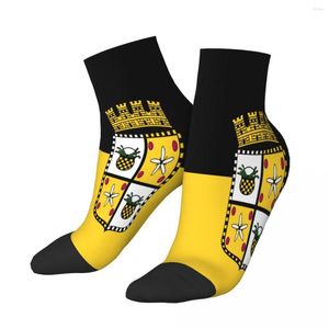 Herrensocken Bandera De Yauco Puerto Rico, kurz, einzigartig, lässig, atmungsaktiv, Knöchel für Erwachsene