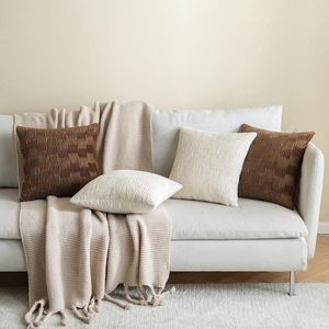 Poduszka 1PCS Velvet Cover 45x45cm Spring Solid Kolor Prosty projekt amerykański styl rzut foldem na sofę dekoracje domowe