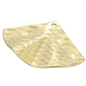 Charms Miasol 2 Pcs 20 29mm Gold Color Plating 316L Stainless Steel Stripe Fan Pendants Pendulum For Diy Jewelry Making