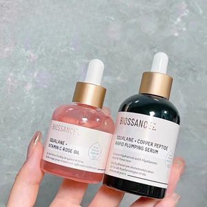 Biossance Serum Skincare SQUALANE VITAMIN C ROSE Oil 30ml SQUALANE COPPER PEPTIDE RAPID PLUMPING Serum 50ml Hochwertige Hautpflege Kostenloser Versand