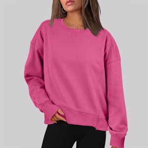 Felpe con cappuccio da donna Felpa extra lunga Maglioni per anziani Felpe girocollo oversize da donna Autunno floreale