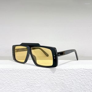 Sonnenbrille Mode Marke Designer Für Männer Hip-Hop-Stil Sonnenbrille Runde Acetat Rahmen Frauen Oval