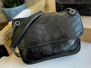Vintage Design Fashion Classic Handbag Luxury Designer Shoulder Bag Waxy Leather Messenger Bags Women Cross Body Bag Satchel Lady