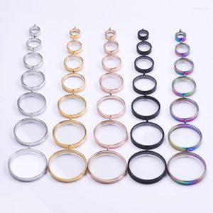 Anhänger Halsketten 10 teile/los Innere Größe 10-40mm Trendy Runde Medaillon Münze Halter DIY Glas Schwimmende Wohnzimmer Medaillon frauen Schmuck