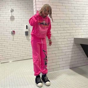 Spider Pink Sp5der Sweats à capuche Jeunes Sweatshirts Streetwear Thug 55555 Angel Hoody Hommes Femmes Web Pull Voie rapide Simplicité minoritaire