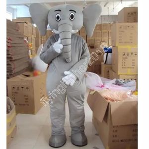 Elephant Mascot Costume Adult Size Cartoon Anime theme character Carnival Unisex Dress Christmas Fancy Performance Party Dress
