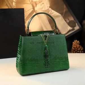Totes Luxury Genuine Leather Women's Handbags Niche Original Lady Shell Bag Crocodile Pattern 2023 New Shoulder Messenger Bags 240407