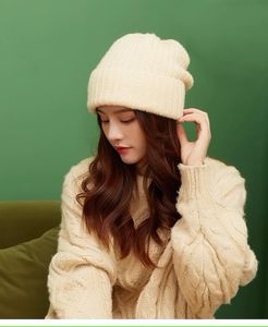 2023 Ärlighet Shop Monkler Knit Hat Luxury Beanie Hat Winter Women Men's Neutral All-Purpose Wool Blend Hat