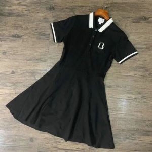 2023 New Casual Dresses Classic Knit Dress Fashion Letter Pattern Summer Short Sleeve High Quality Womens Clothing