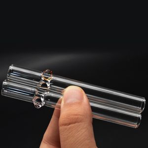 Tubo de vidro de equilíbrio, mini tubo de vidro pirex grosso de 3.5 polegadas, tubo de rebatedor, filtro de rolamento a vapor, tubos manuais de cigarro