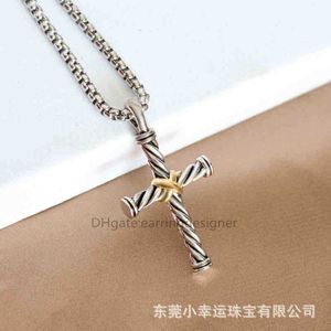 Cross Women X Jewelry Necklace Sliver Strings Men Accessories Necklaces Twisted High Quality Luxury Designer Thread Pendant Fashion Line Retro Wear Birthday Gift