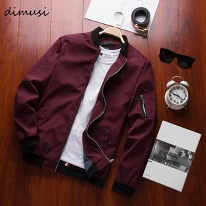 Men's Jackets DIMUSI Spring Men's Bomber Zipper Jacket Male Casual Streetwear Hip Hop Slim Fit Pilot Baseball Coats Men Clothing Plus Size 4XL 230928
