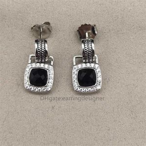 Preto 90% de desconto no atacado brincos e pequenos baratos designer de luxo mulheres loja elegante incrustada Cystal Zircon Dangler alta jóias banquete presente de casamento X6SB