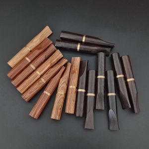 Nowy styl Naturalny drewno palenie palenia Prerolling Rolling Arborator cygara przenośne zdejmowane innowacyjne filtra rurki Rury ustnik drewniane końcówki rurki dhl