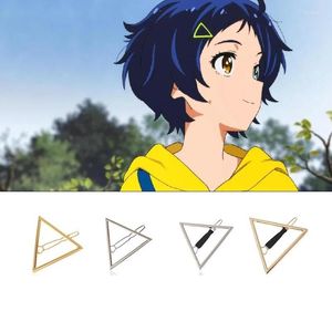 Party Supplies Wonder Egg Priority Ohto Ai Cosplay Hairpin Triangle Shape Metal Anime Hair Clip Lolita Headwear Props 4 Types