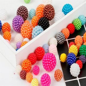 500pcs lot Mixed Color 10mm ABS Imitation Pearl Beads Round ABS Plastic Beads Arts Crafts DIY Apparel Sewing Fabric Garment Beads2812