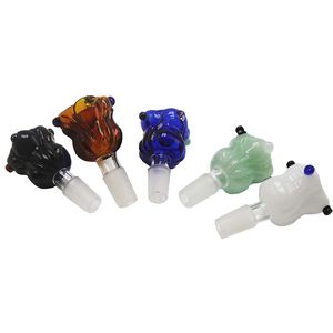 Paladin886 G058 Dab Rig Smoking Pipes Glass Bong Bowls Colorful Flower Style 14mm 19mm Male Tobacco Glass Bowl