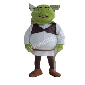 Costume da mascotte Shrek Performance Abiti da personaggio dei cartoni animati di alta qualità Abito unisex per adulti Vestito operato da carnevale di Natale di compleanno