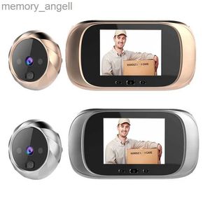 Doorbells Digital LCD 2.8inch Video Doorbell Peephole Viewer Door Eye Monitoring Camera 90 graders Door Bell Security Protection Monitor YQ2301003