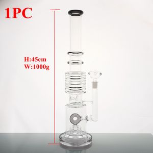 Buntes H45cm hohes Reifen-Großhandelsmodell, das Glasbong/Glaswasserbong-Huka/18 Zoll-Glaswasserbong-Rohr raucht