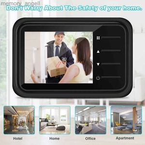 Doorbells Z5 Smart Electronic Doorbell Camera 2.4 Inch LCD Color Screen IR Night Vision Video Door Bell Home Safety Peephole Viewerll YQ2301003