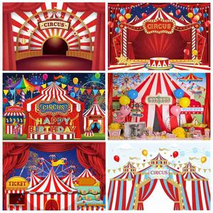 Background Material Circus Backdrops For Photography Newborn Baby Birthday Balloon Ferris Wheel Party Backgrounds Carnival Photocall Photo Studio YQ231003