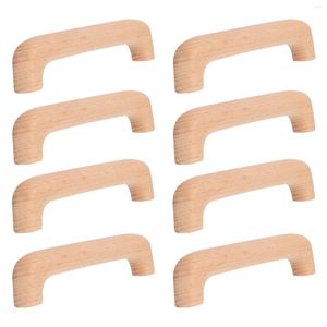 Wall Clocks 8 Pcs Wood Dresser Knobs Wooden Handle Drawer Pulls Kitchen Door Handles Cabinets