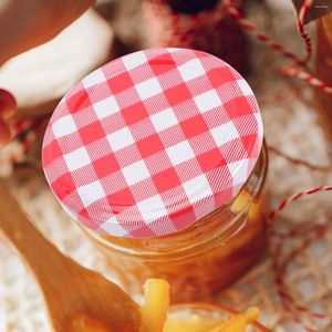 Dinnerware 40 Pcs Ordinary Colored Glass Bottles Cup Covers Drinks Iron Mason Jar Caps Wide Mouth