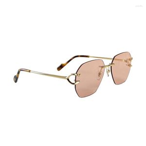 Sunglasses Sunglasess Woman Summer 2023 Fashion Man Lens Pilot Polarized Glasses In Trend Vintage Party Accesories Trendy