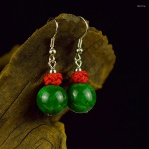 Dangle Earrings Kore温度女性のジェイドレトロな性格短いアンティークの絶妙なかわいいジュエリーパーティーギフト