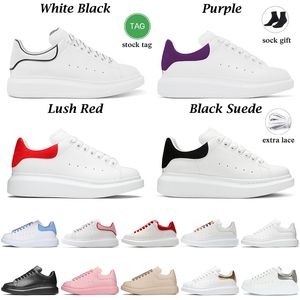 Plattform Sneakers Luxury Designer Casual Shoes Women Mens Classic Triple Black White Snakskin Navy Blue Pink Green Suede Calf Leather Lace-Up Flat Loafers Trainers