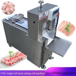 Electric Automatic CNC Single Cut Mutton Roll Machine Meat Slicer Lamb Kitchen Tools Multifunctional