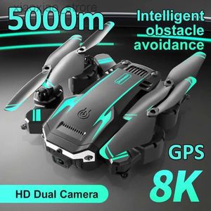 New S6 Drone 8K HD Aerial RC Plane Dual Camera Quadcopter طي نشرة تجنب عقبة من الجوانب مناسبة للبالغين هدية سعيدة للأطفال ثلاث بطاريات