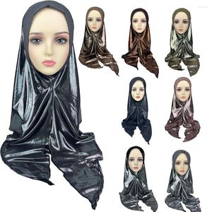 Roupas étnicas Capa de Cabeça Saree Mulheres Envoltório Cristal Macio Respirável Versátil Casual Patchwork Hijabs para Mulher Khimar Kaftan Niqab