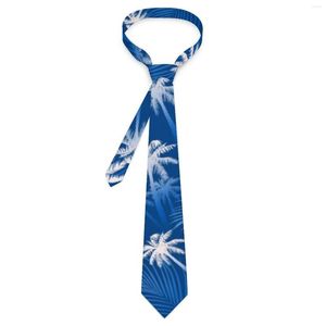 Bow Ties Tropical Palm Trees Tie Leaf Print Pattern Neck Novelty Casual Collar For Adult Daily Wear Party Necktie Accessories