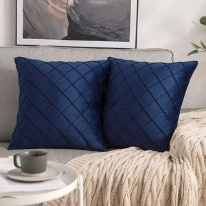 Cuscini di peluche Cuscini Federa per cuscini con motivi geometrici Fodera per cuscino Blu navy Divano del soggiorno Federa decorativa Decorazioni per la casa YQ231003