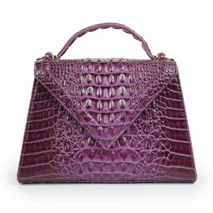 Totes Luxury Designer Bolsa Brand Bags Crossbody para mulheres 2022 NOVO CROCODILE PADRÃO Bolsas de ombro de couro Casual Bag 240407